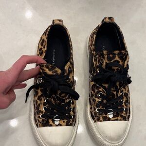 All Saints Leopard and Black Women's Sneakers